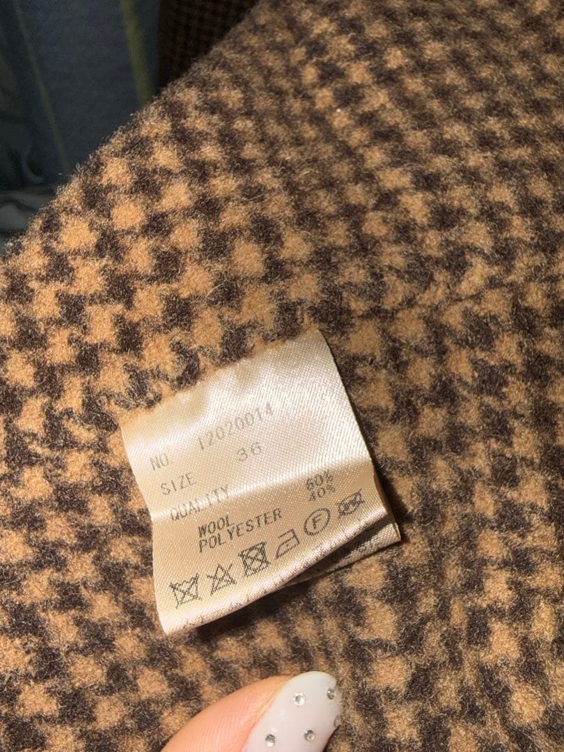 お*め様 TODAYFUL\"Over Check Coat\"オーバーチェックコー