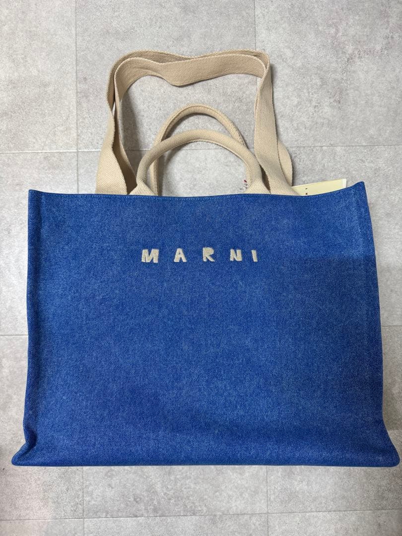 MARNI マルニ デニム トートバッグ ショッピングバッグ 新品未使用