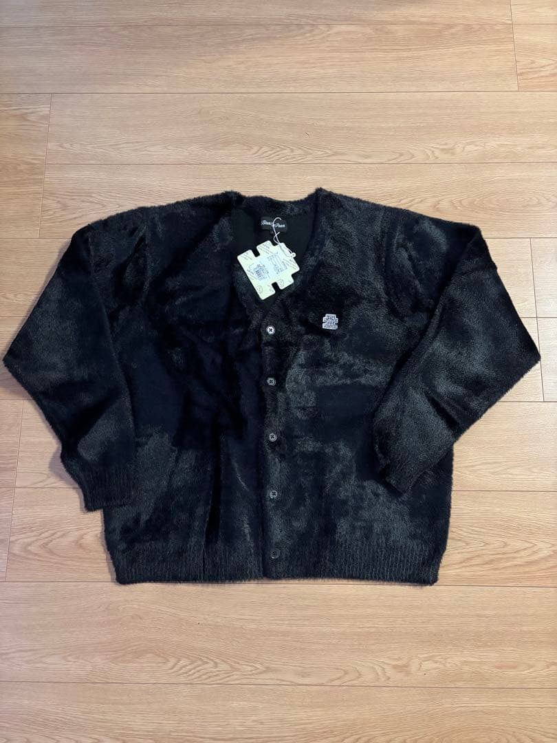 ち*た様 ブラックアイパッチ Lサイズ カーディガン　ブラック