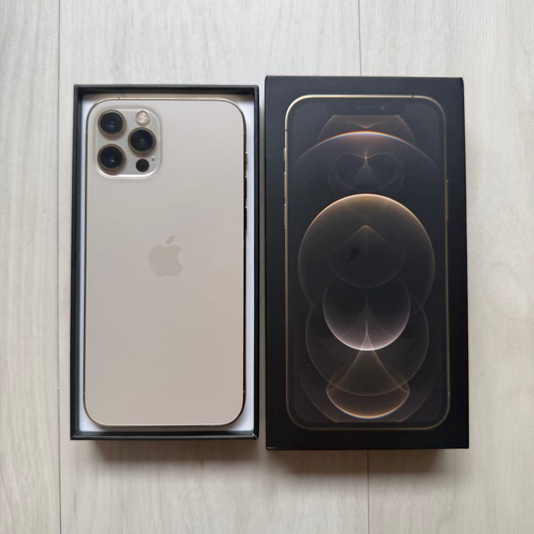 【SIMフリー】iPhone 12 Pro ゴールド 256GB 画面割れ