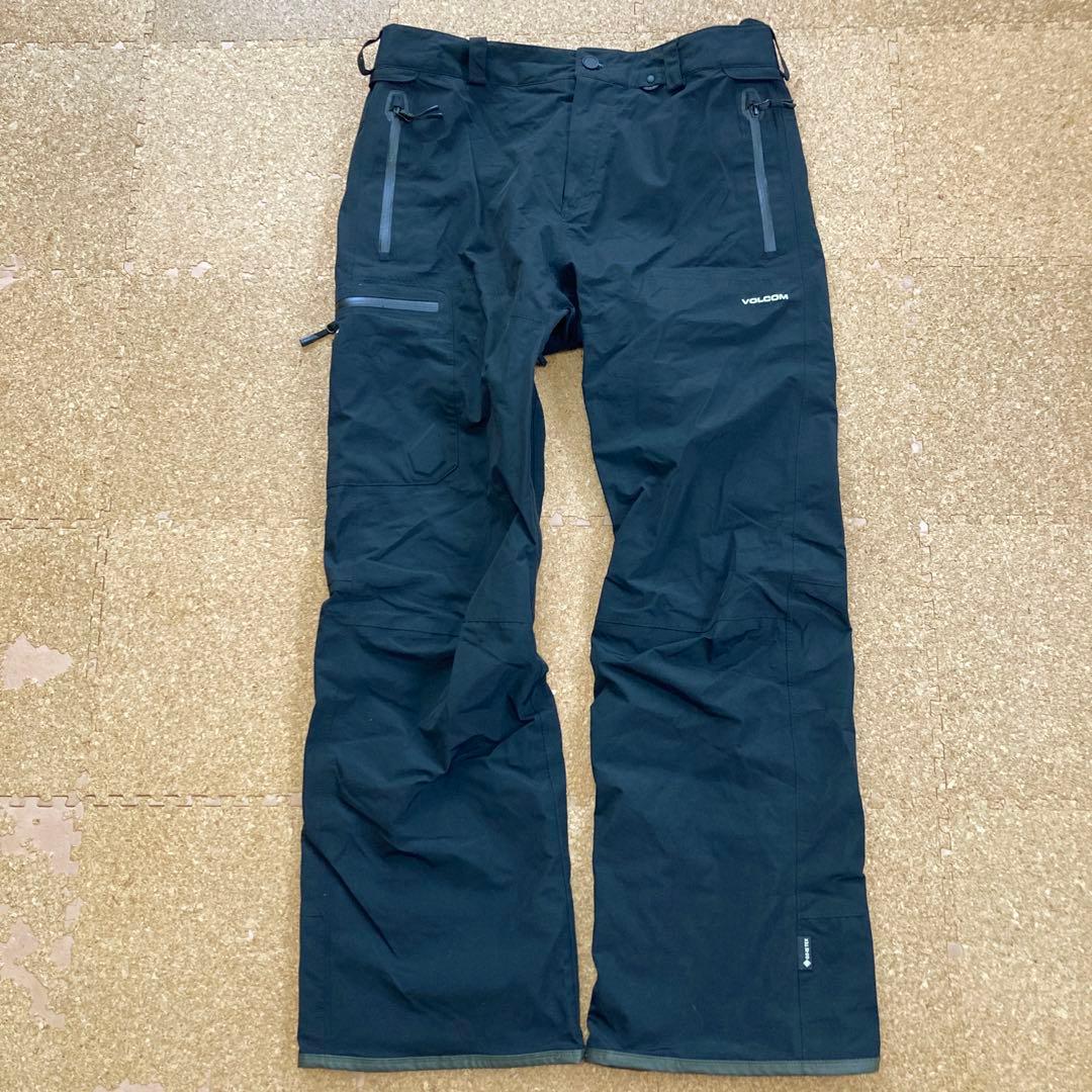 【美品】VOLCOM ボルコム GORE-TEX ゴアテックスパンツLメンズ 黒