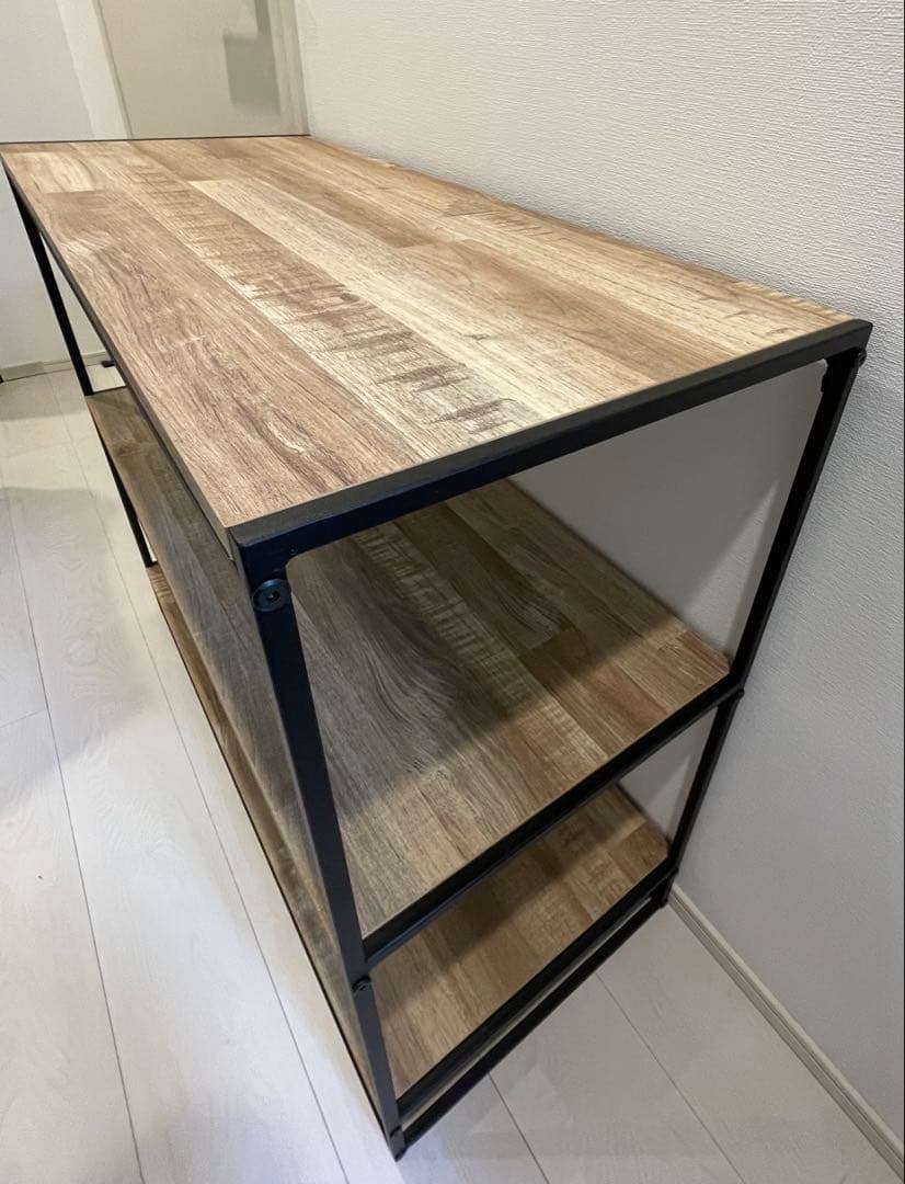 【まりり】ロウヤ ラック 木製ラック 3段 オープンシェルフ