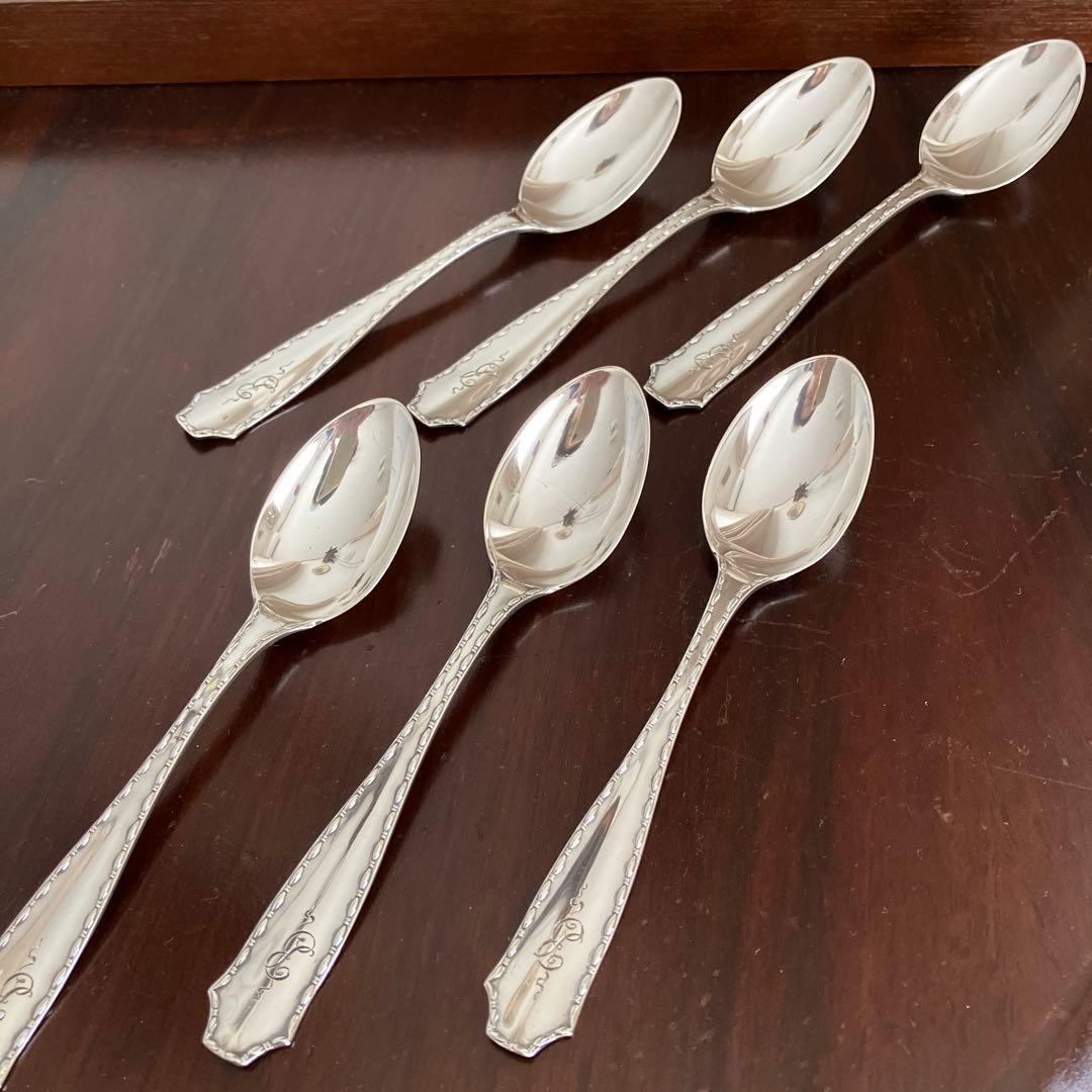 ティファニー　アンティーク　ティースプーン6本揃