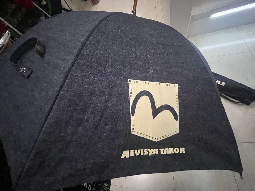 レア　希少　エヴィス　長傘　デニム