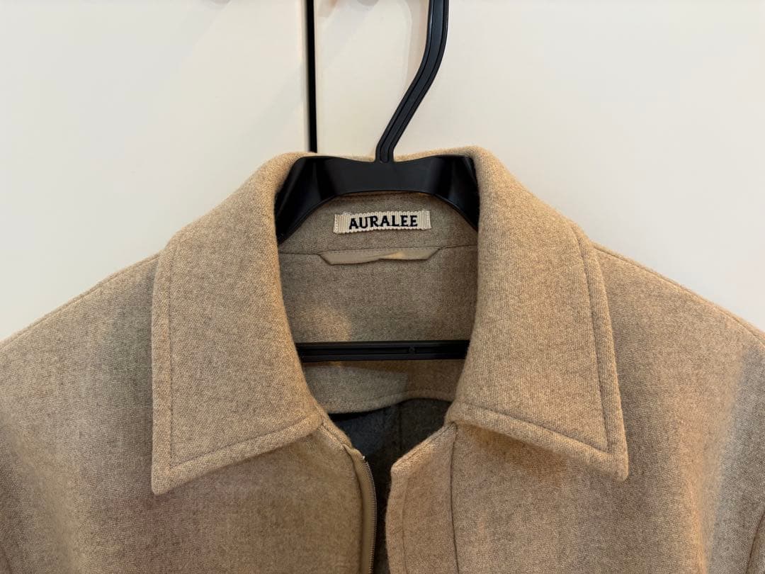 キ*ラ様 AURALEE オーラリー　ジップアップメルトンシャツジャケット　コー