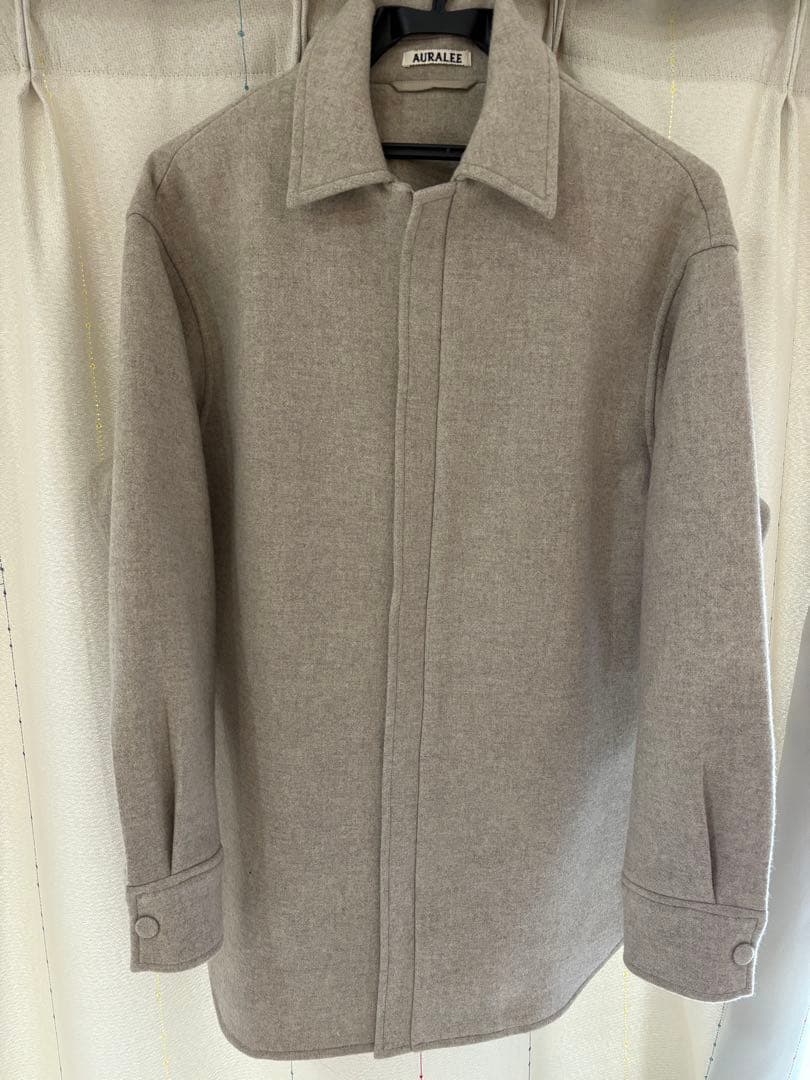キ*ラ様 AURALEE オーラリー　ジップアップメルトンシャツジャケット　コー