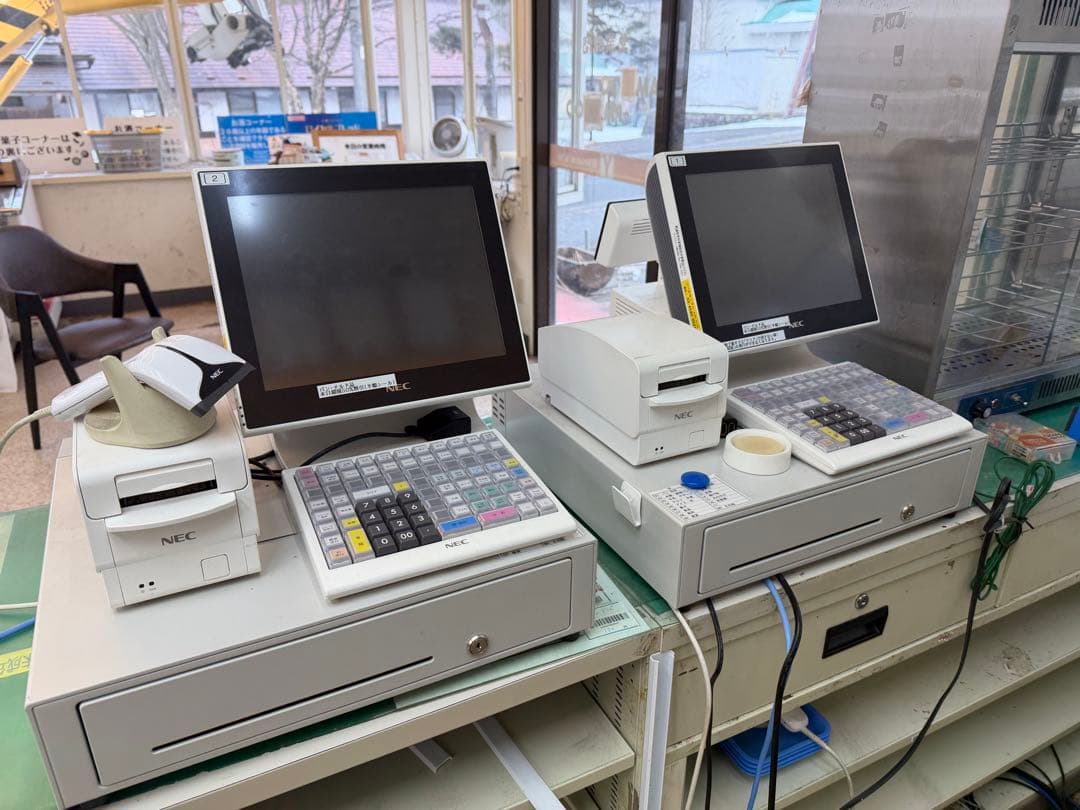 NEC レジ！2台まとめ売り！格安にて！