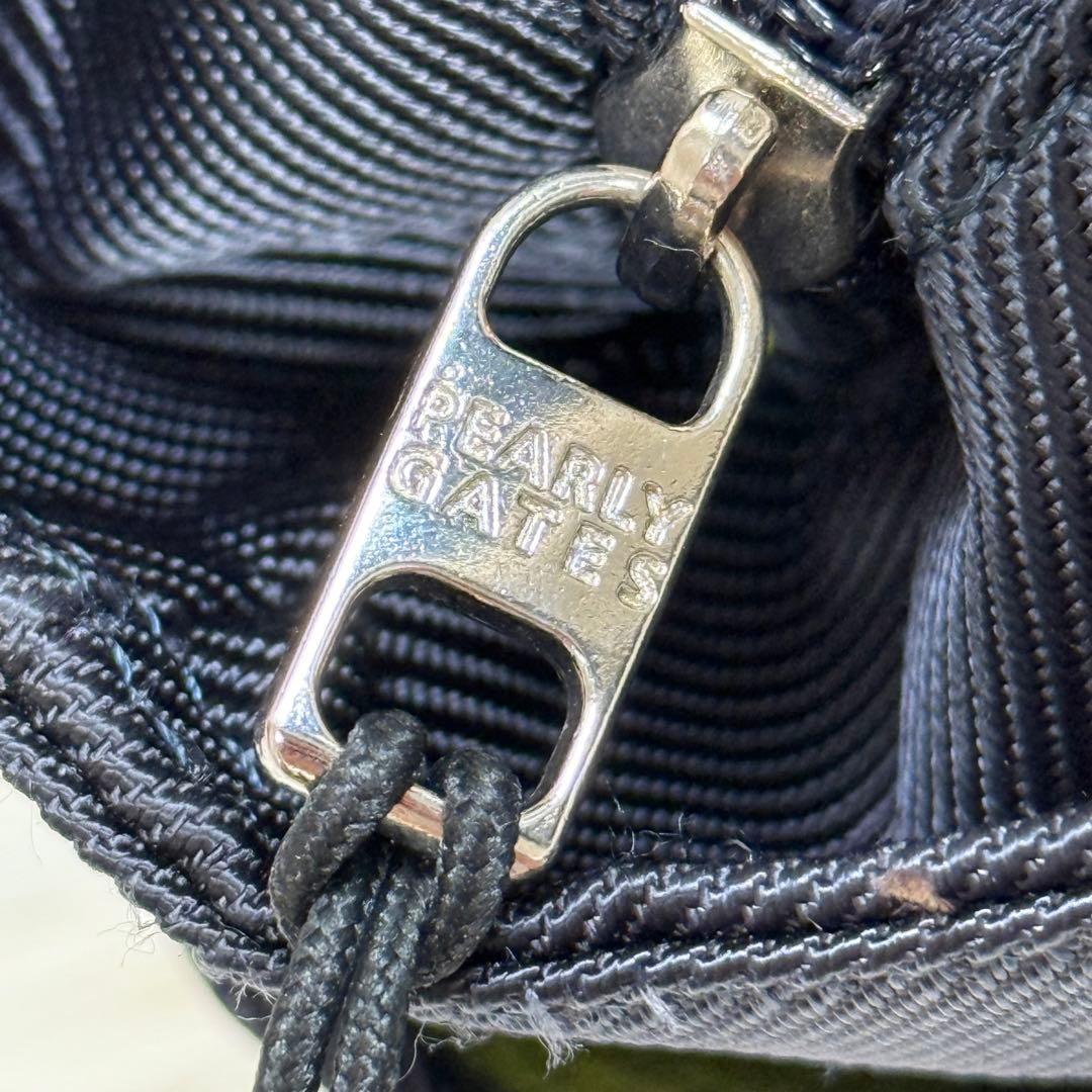 【美品】パーリーゲイツ カートバッグ トートバッグ 刺繍ロゴ ネイビー ゴルフ