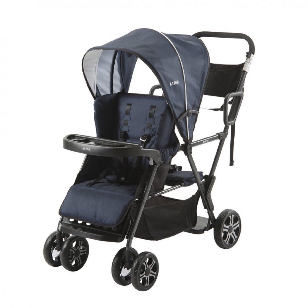 な*様 カトージ　2人乗りベビーカー　二人でゴー　ネイビー