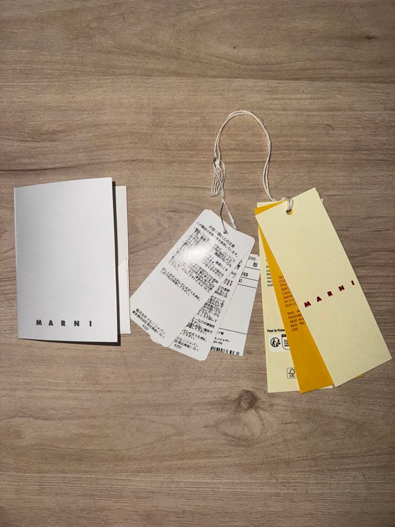 MARNI トライベッカ　バイカラー　トートバッグ