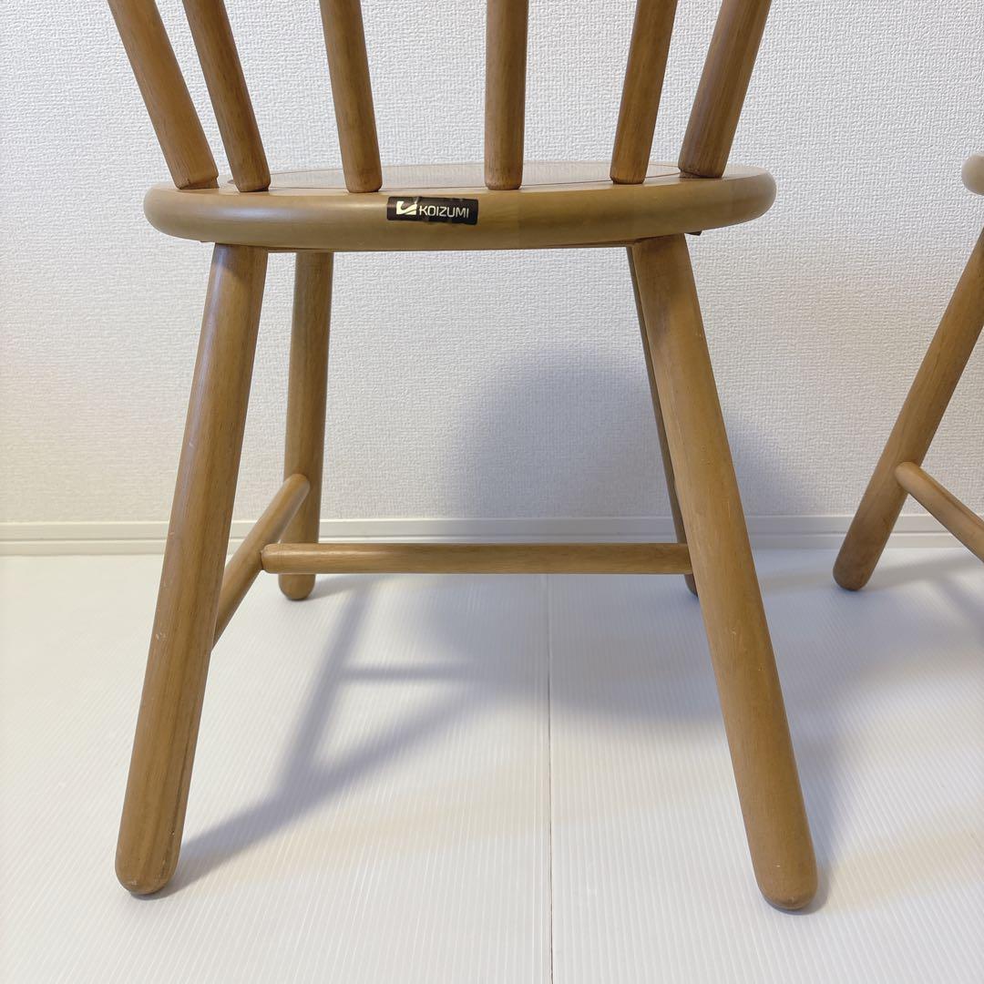 小泉産業 ウィンザーチェア ダイニングチェア アンティーク コイズミ レトロ ①