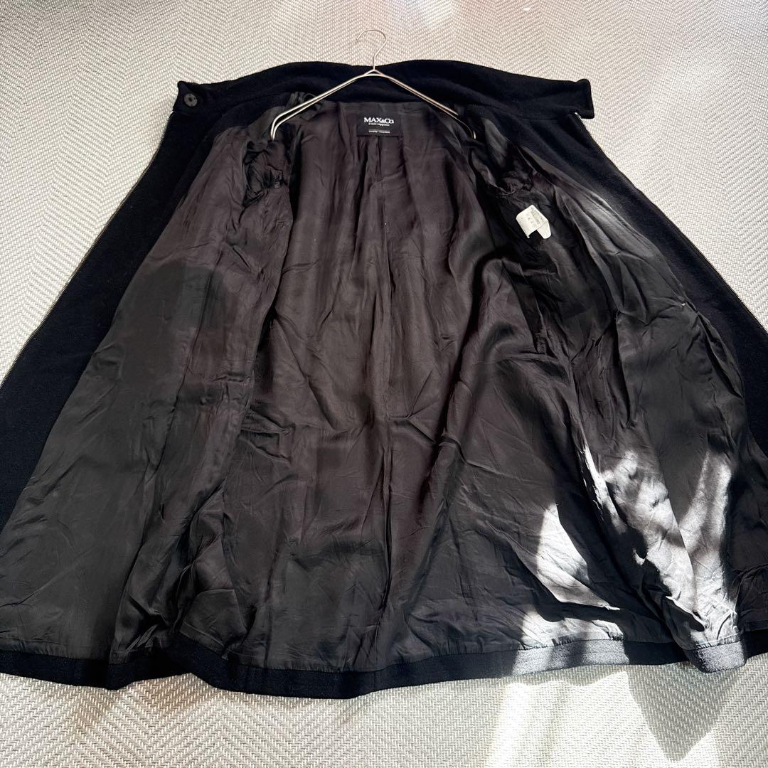 美品 MAX&Co. MaxMara スタンドネック 2way ウールコート