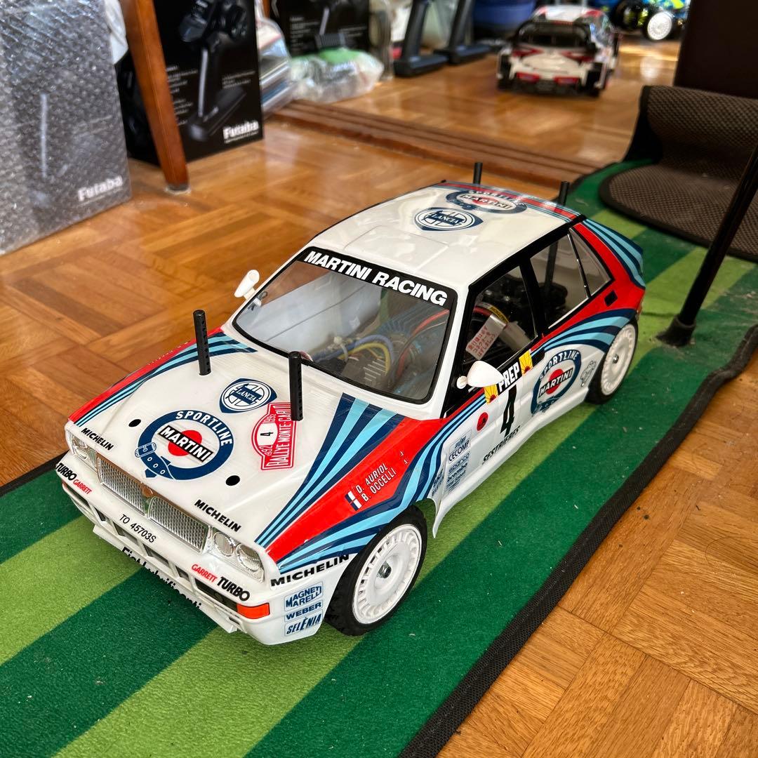 タミヤTT-02ラリー仕様フルセット(オプション多数) ランチアデルタ