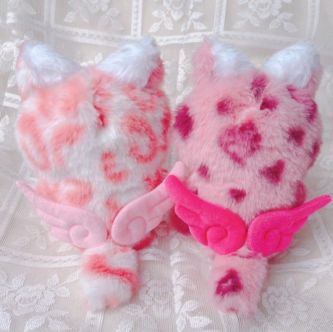 b165 ぬい服 12cm ちびぐるみ 着ぐるみ おすわり 顔付 ピンクセット