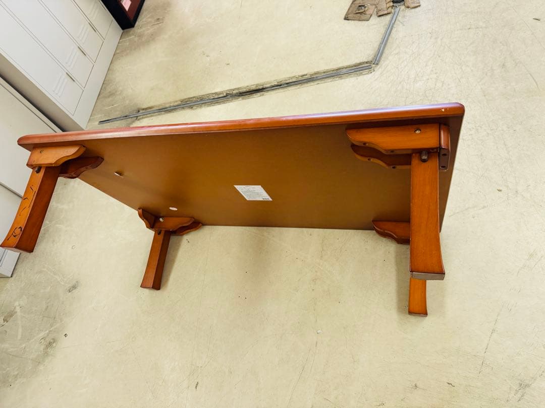 福岡発 不二貿易 座卓 ロータイプ 120cm 会議用テーブル 折りたたみ 軽量