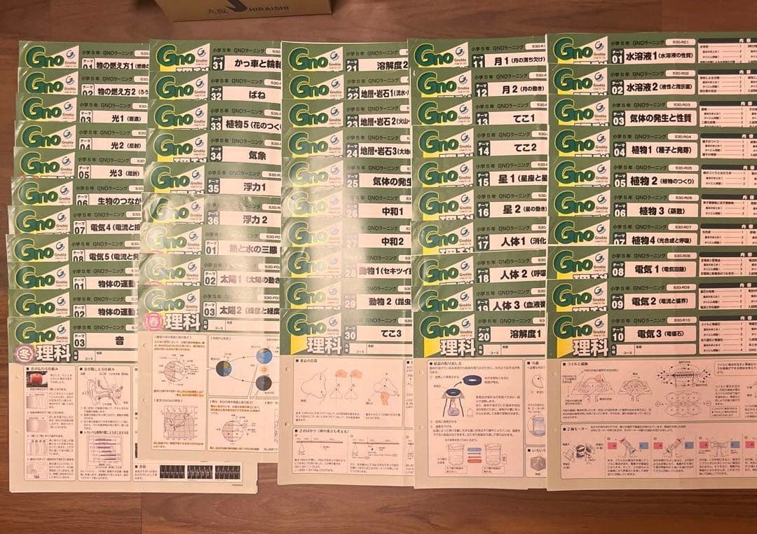 中学受験グノーブル5年 理科　テキスト1年分