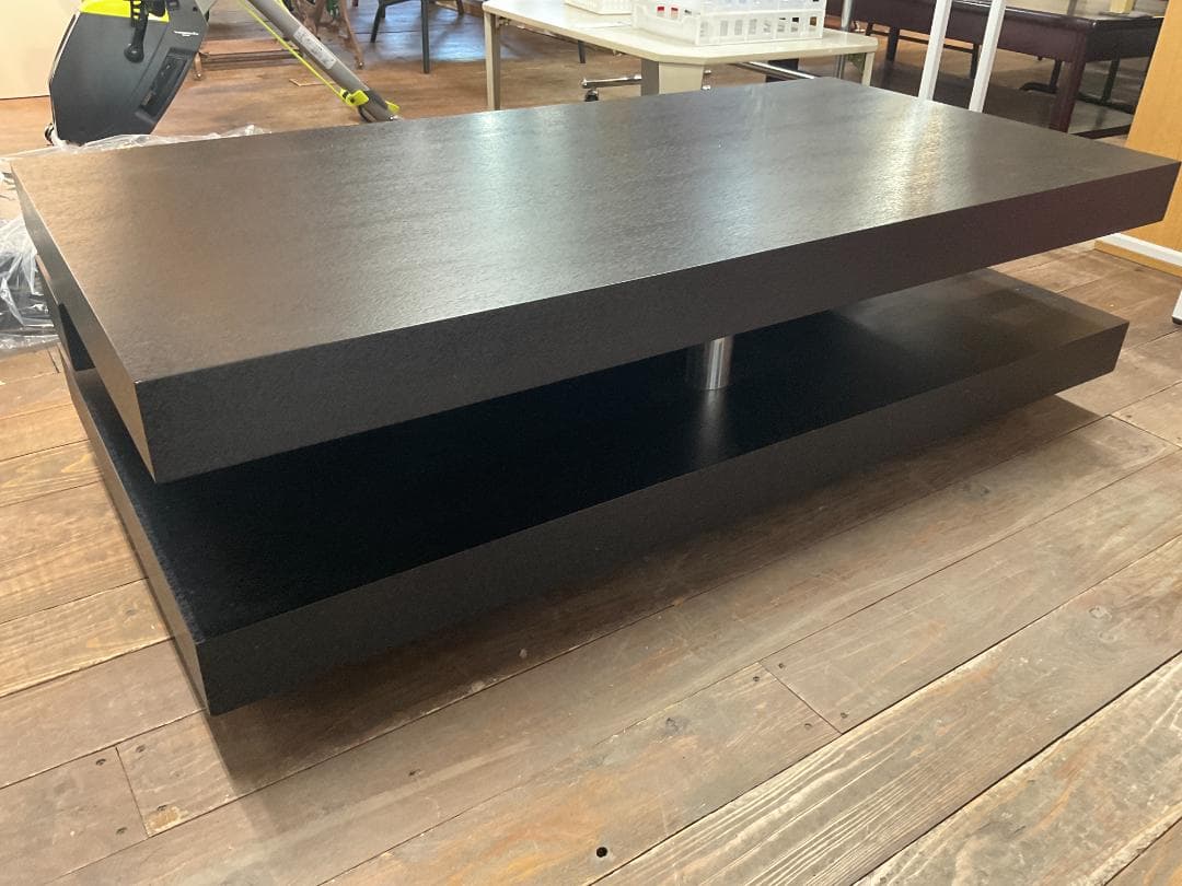 送料込　120　センターテーブル　ローテーブル　ブラック