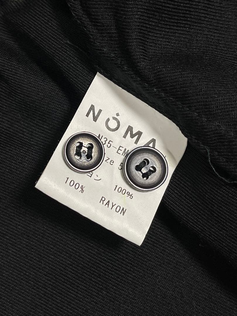 NOMA t.d. フローラルハンド　花柄刺繍 オーバーサイズシャツ　ブラウス