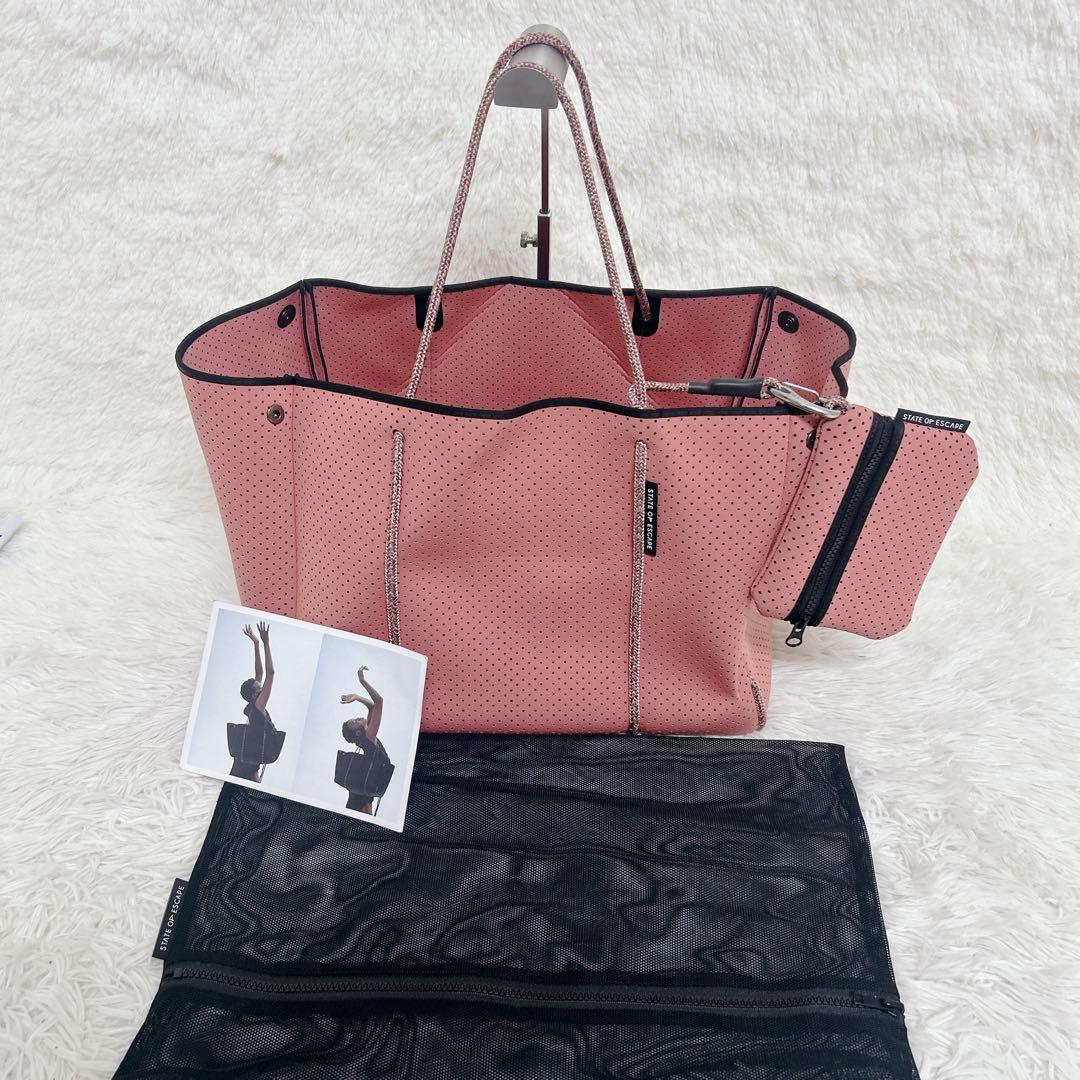 【未使用級】ロンハーマン　ステイトオブエスケープ　 トートバック　ピンク