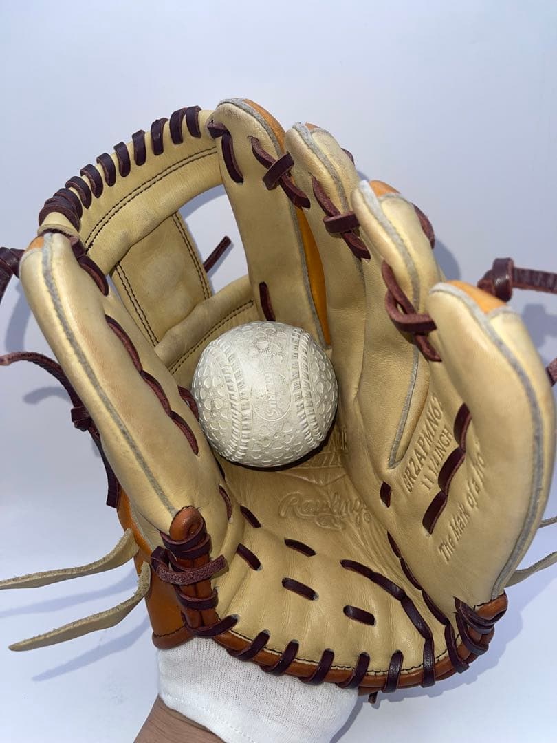 ローリングス　内野　キャメル　リッチタン　内野　軟式　型付け済み