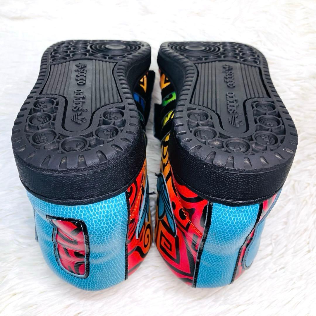 【希少モデル】25㌢ジェレミー・スコット×アディダス　レターズ　トロピカルカラー