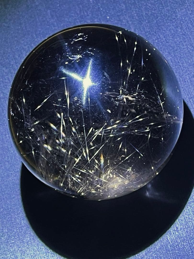 ルチルクォーツ　スフィア　59mm 流星群　丸玉　大玉