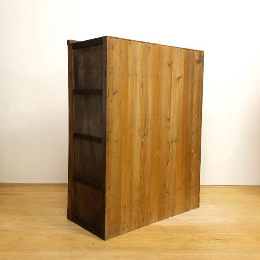 ガラス棚　水屋箪笥　収納棚　古道具　古家具　和家具　ビンテージ　アンティーク