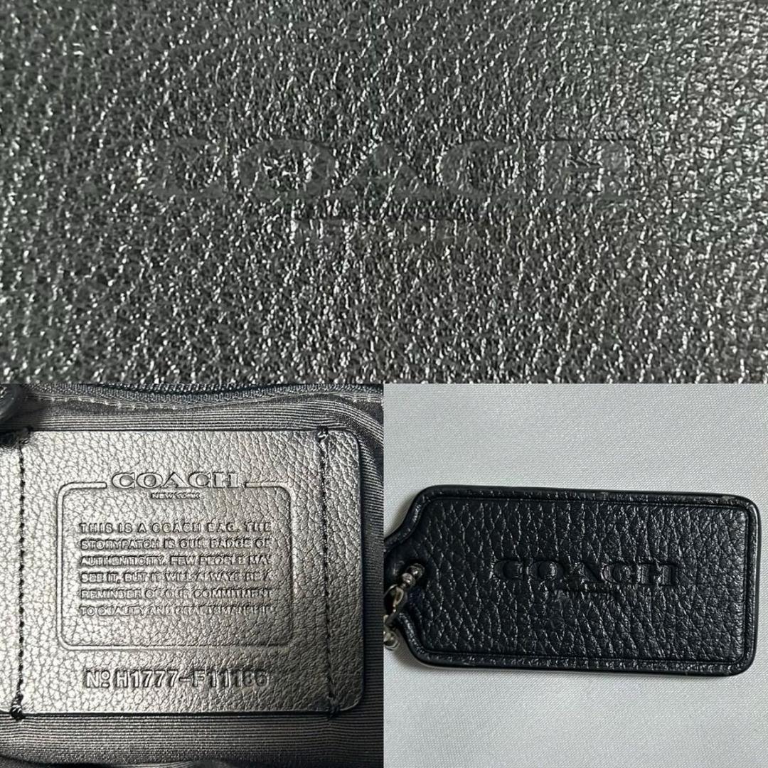 【美品】コーチ チャールズ ショルダーバッグ メッセンジャー レザー 斜め掛け