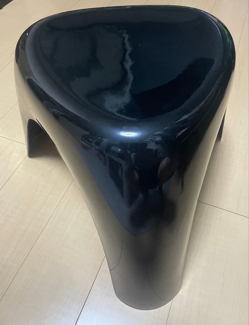 habitat Sori Yanagi デザイン スツール 黒2