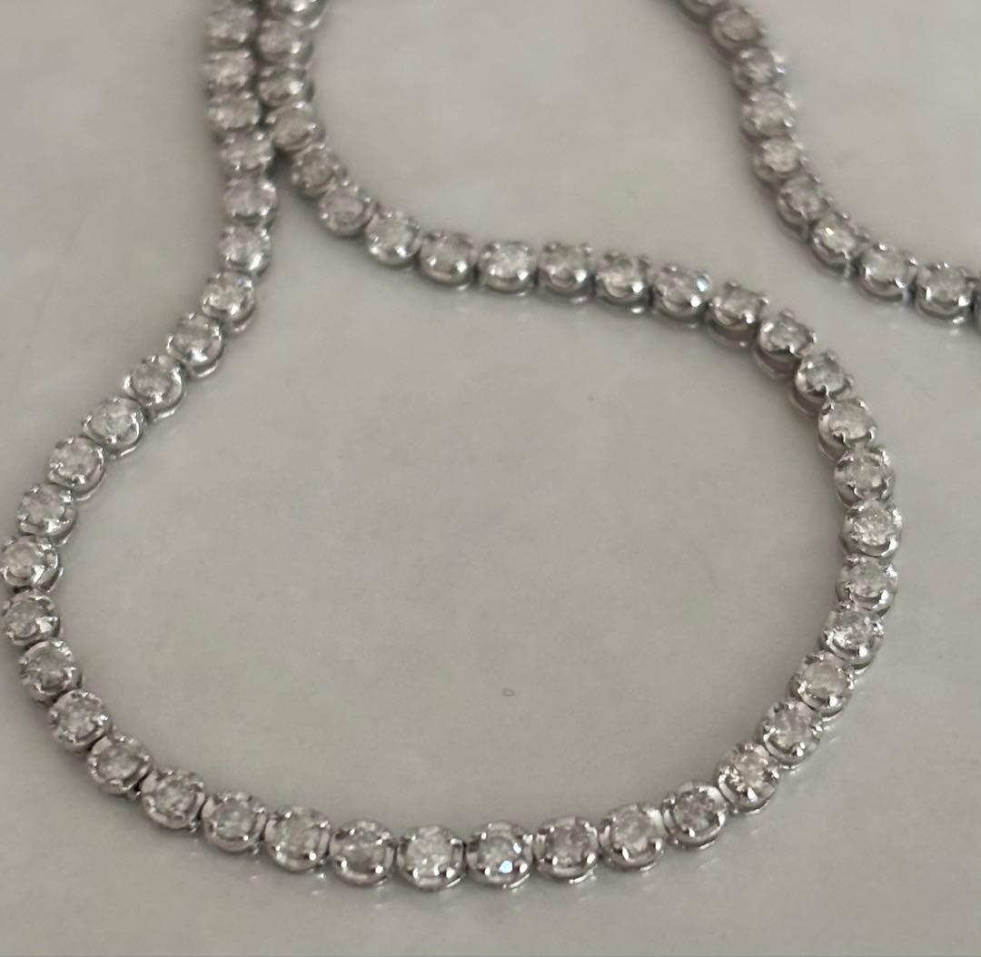 K18WGダイヤモンドブレスレット テニスブレスレット　0.95ct 16㎝