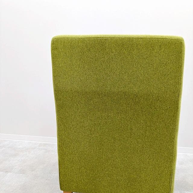 フランフラン廃番ライトグリーンハイバックソファ1シーター