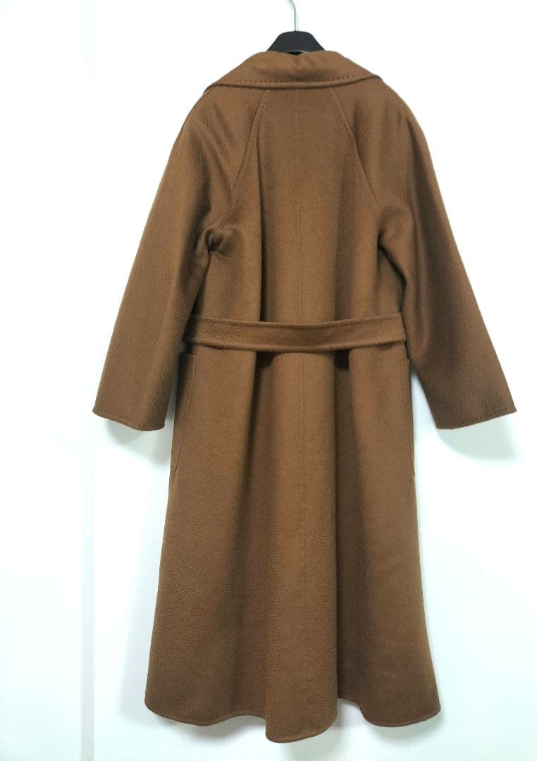 超美品　MaxMaraカシミヤコート　リュドミラ　キャメル34　＆セーブルファー