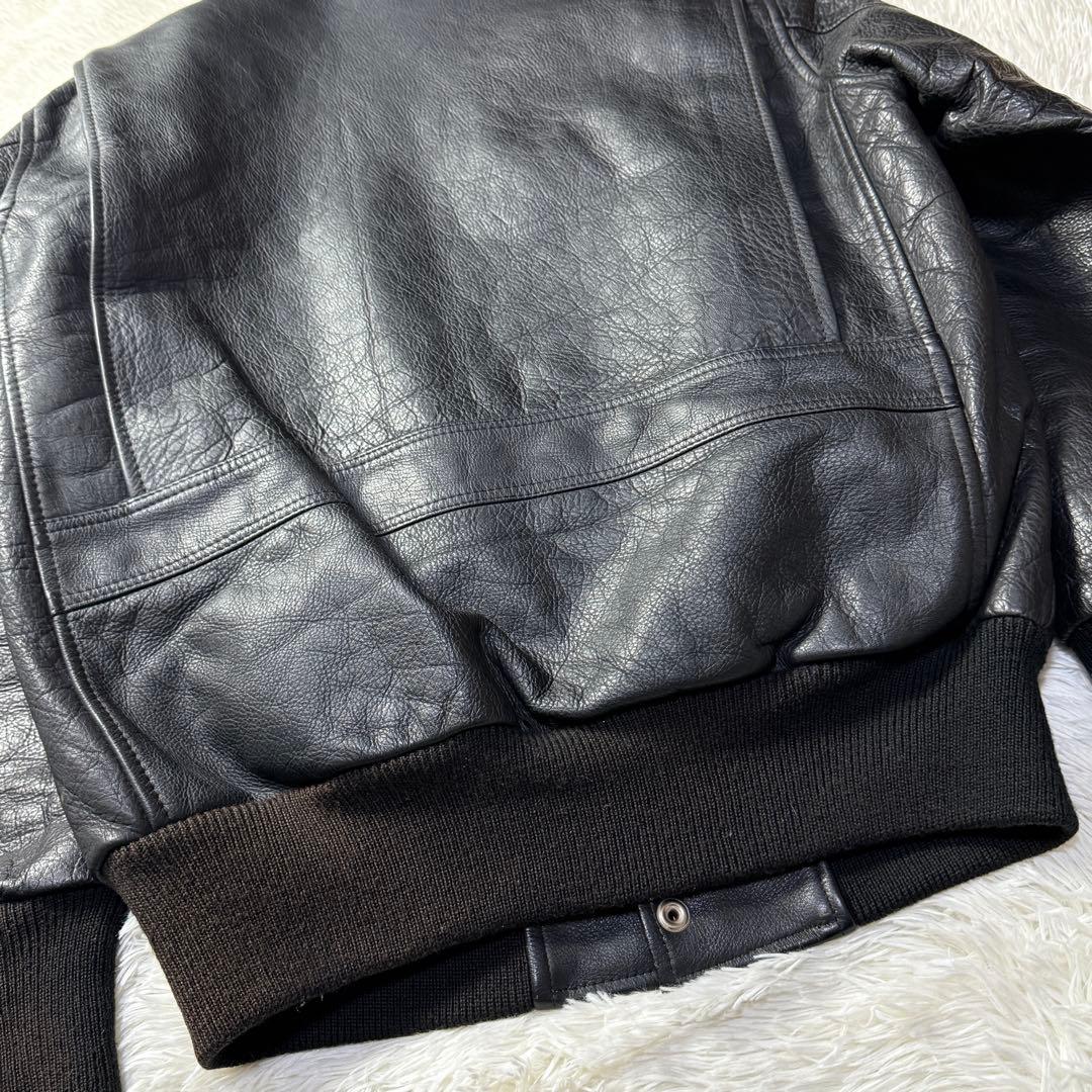 【90s】G-1 フライトレザージャケット M 襟ボア・ライナー付き完品！