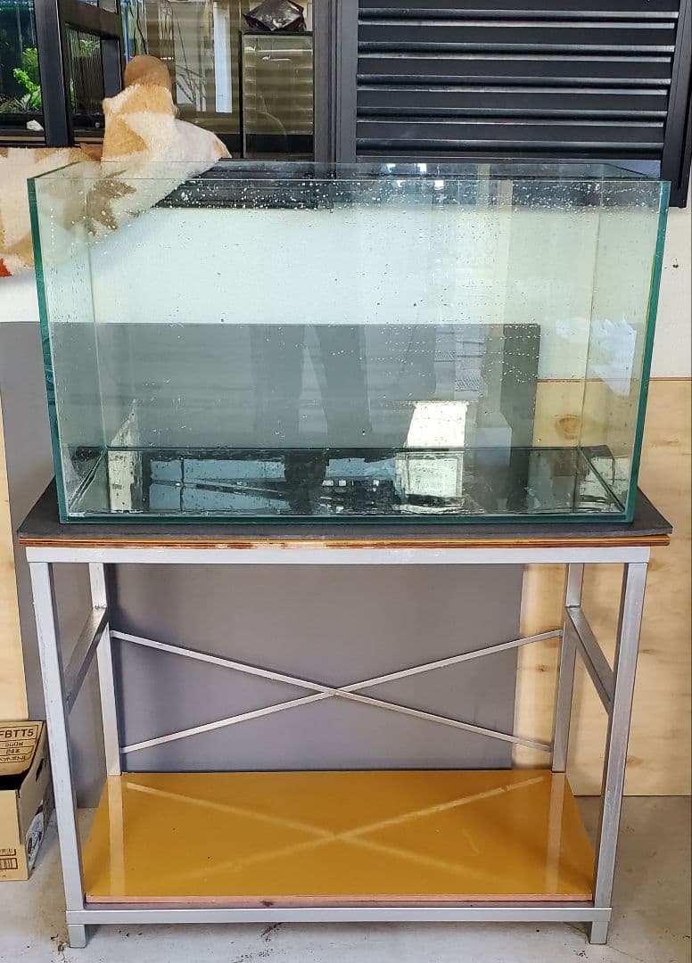 GEX900オールガラス水槽、水槽台、LED照明　引き取り限定