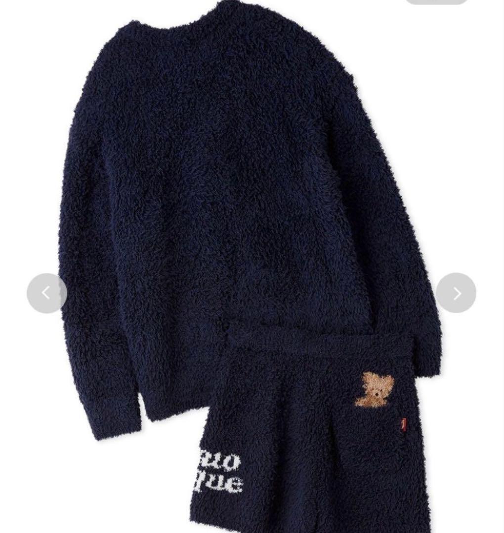 【新品未使用】ジェラートピケ　スノーベアジャガード上下セット