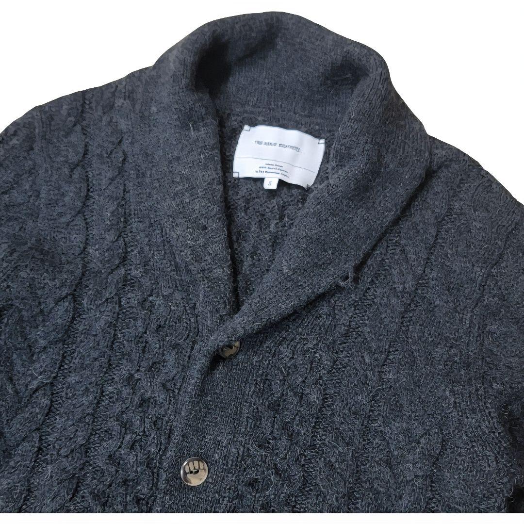 上質を纏う 定価11万 イノウエブラザーズ ロイヤルアルパカケーブルカーディガン