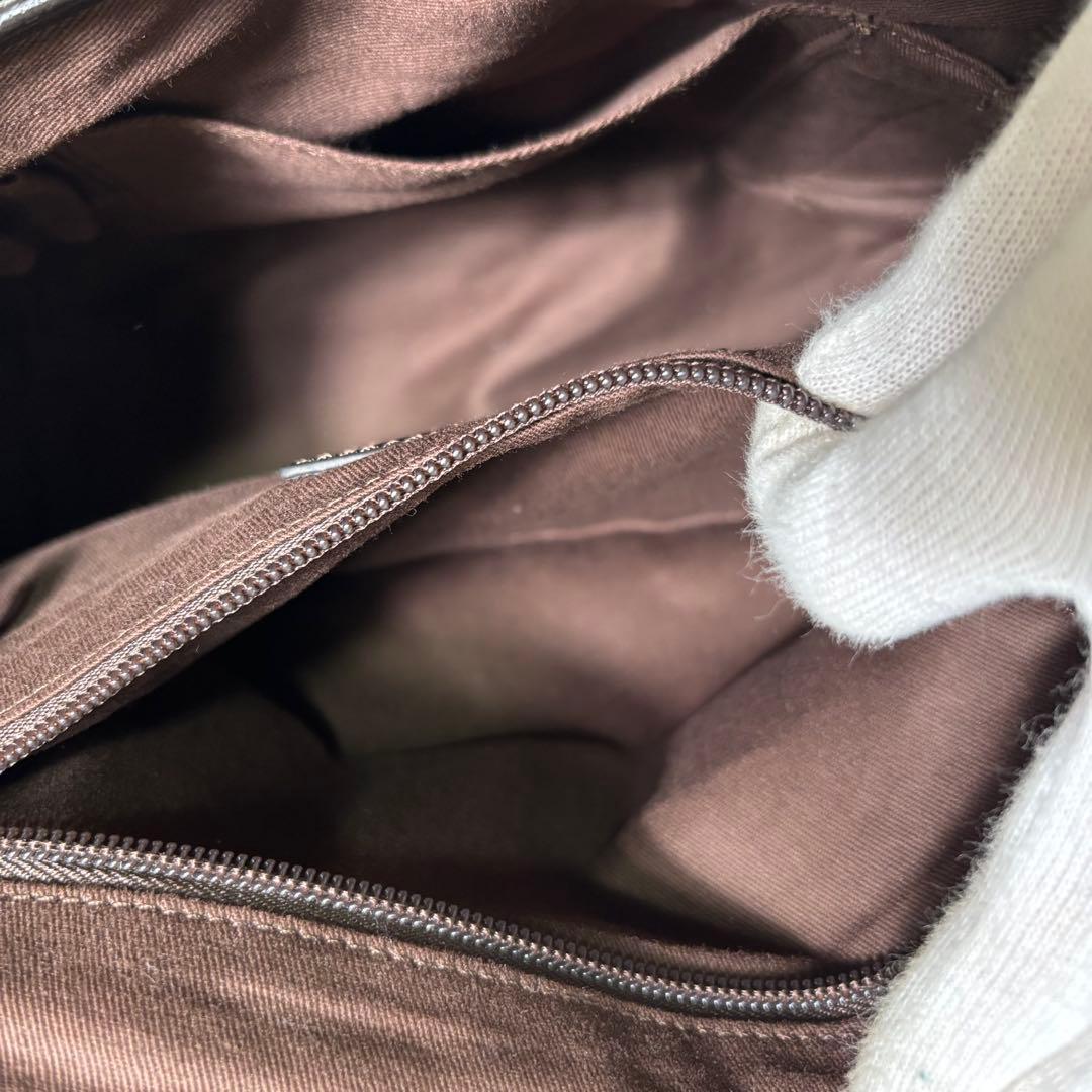 タグ付き✨ ブリティッシュグリーン　ハリスツイード　コラボ　レザー　フラップ