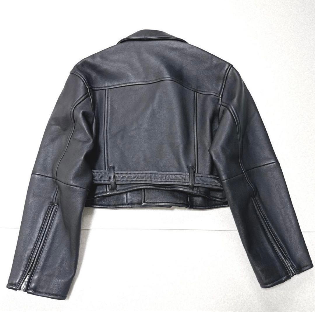 H BEAUTY&YOUTHラムレザージャケット