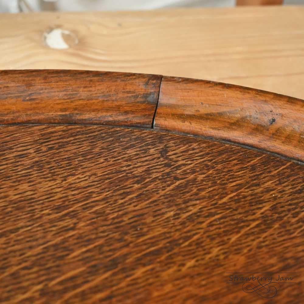 L3705-260 英国アンティーク オーク キッチントレイ トレイ カフェ