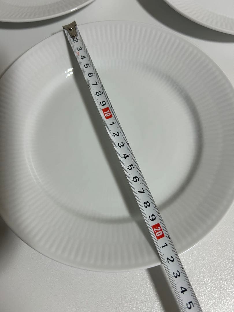 ロイヤルコペンハーゲン　ホワイトフルーテッド プレート 22cm 5皿セット