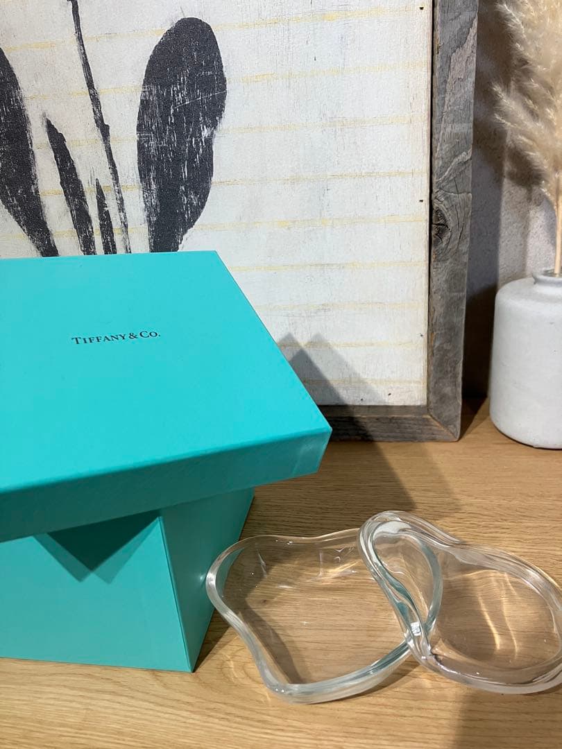 Tiffany & Co. ハート型ガラス小物入れ