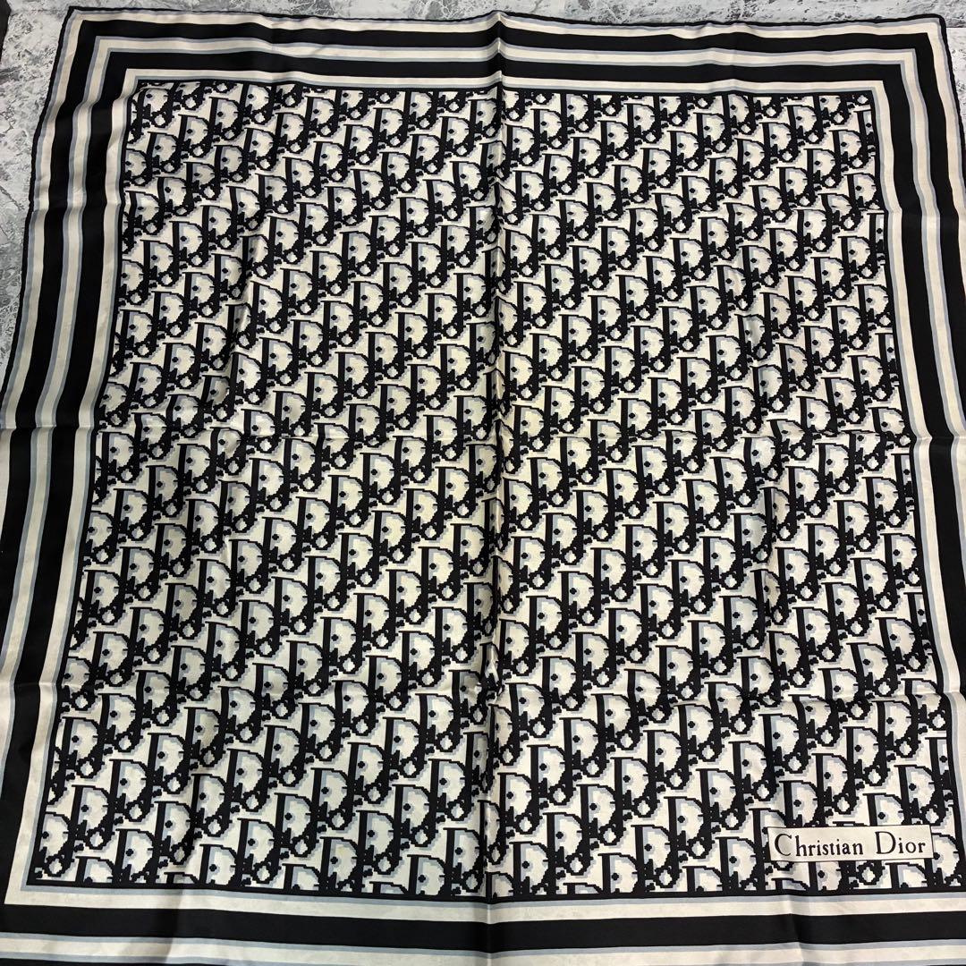 ✨DIOR✨　クリスチャンディオール スカーフ　トロッター　オブリーク