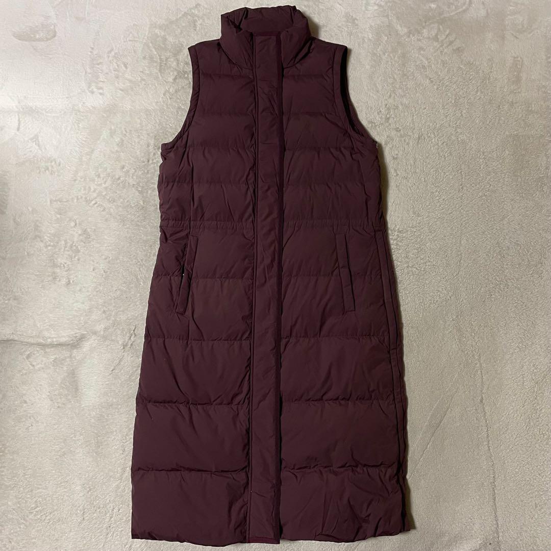 専用セオリー【高年式】ダウン90% 2WAYロング丈 ダウンコート ボルドー美品