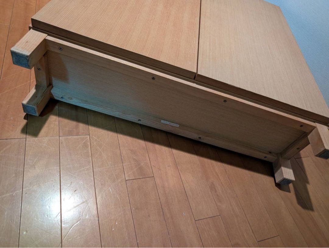 ■送料込■無印良品 木製薄型 本棚 棚 扉付き タモ材