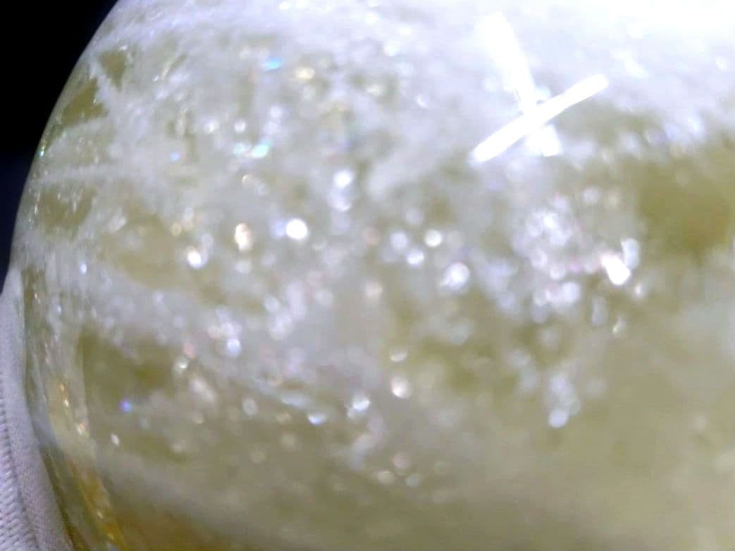 【割引特価】シトリンクォーツ 黄水晶 丸玉 スフィア 2.5Kg 木製台座付き！