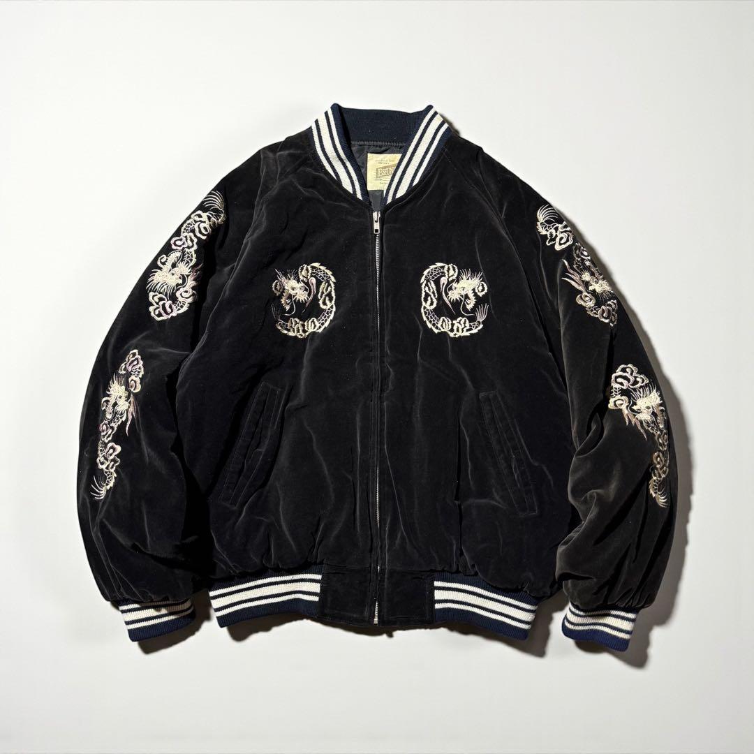 90s 別珍 souvenir jacket