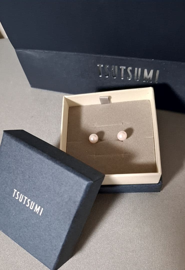 TSUTSUMI K18 あこや本真珠　パールピアス