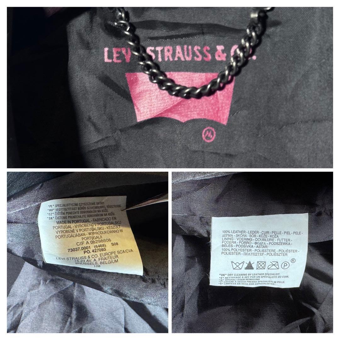 【美品】リーバイス Levi's ダブル ライダース ジャケット M レザー