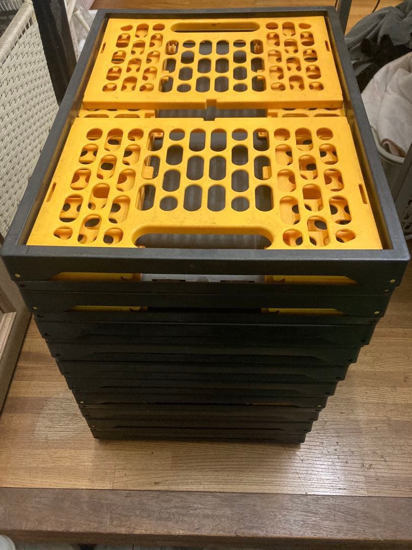 折りたたみ式プラスチックコンテナ　10台